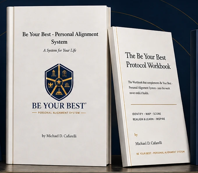 Be Your Best - Personal Alignment System book and The Be Your Best Protocol Workbook.